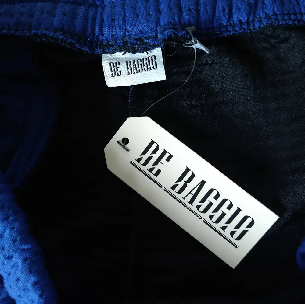 De Baggio Men's Jersey Sweatpants‎ Waffle Blue Pants Size 2XL